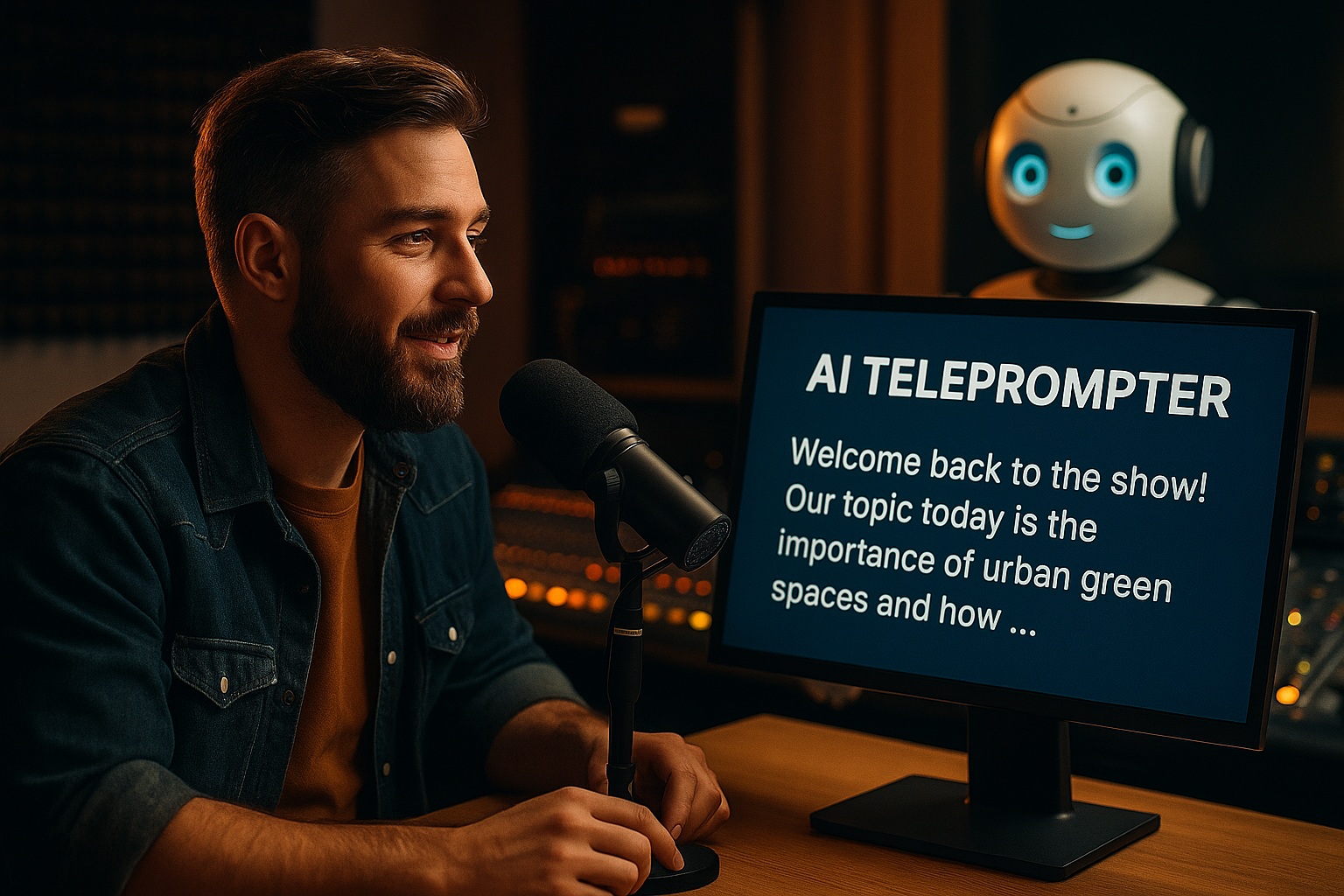 Al TELEPROMPTER Welcome back to the show